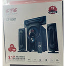 CTC CT-6001 3.1 Channel Multimedia Speaker System - MP3, SD Card, USB Slot