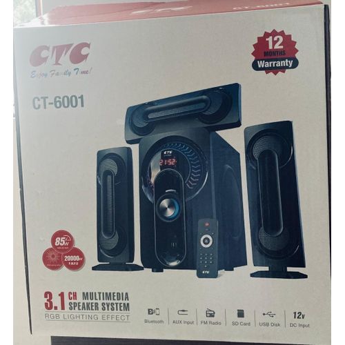 CTC 3.1 Channel Multimedia Speaker System CT-6002