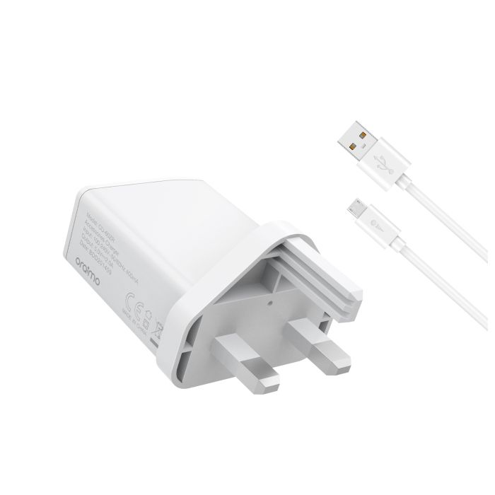 Oraimo PE2.0 & QC3.0 Compatible Smart Fast Charging Wall Charger