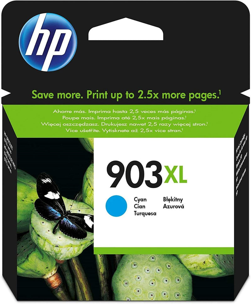 HP 903XL High Yield Cyan Original Ink Cartridge, T6M03AE