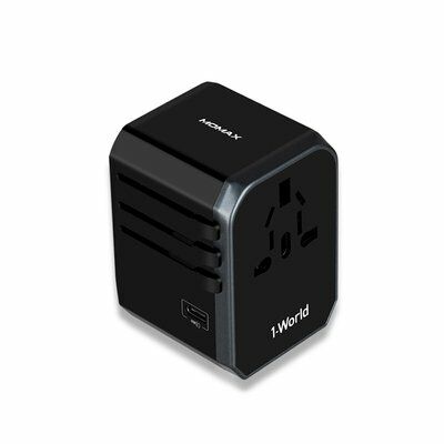 MOMAX universal 1-World Travel Adapter (TYPE-C, 4 USB-A) - UA5L