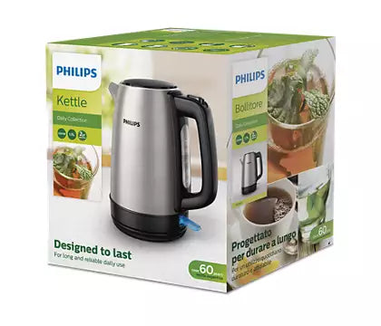 Philips HD9350 1.7 Litres Electric Kettle - Automatic shutdown, 2200W, Micro-mesh filter