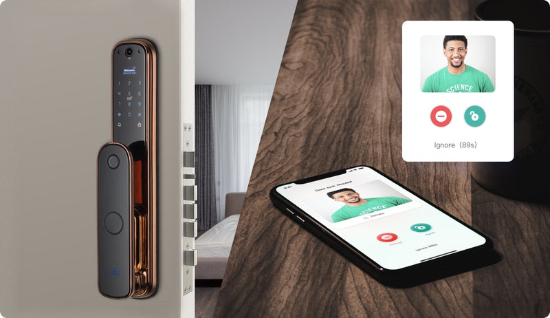 Tuya Wi-Fi Smart Video Door Lock - HD quality transmission, Screen integration, Two-way talk, Easy integration
