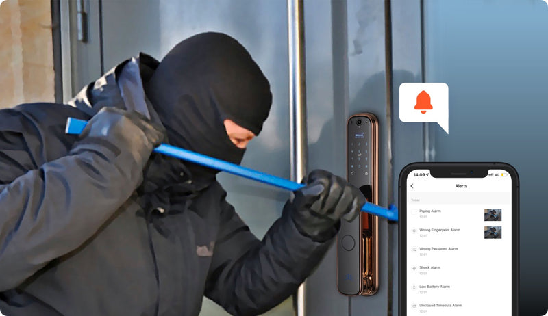 Tuya Wi-Fi Smart Video Door Lock - HD quality transmission, Screen integration, Two-way talk, Easy integration