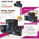 Royal Sound 225 2 in 1 Sub Woofer – Sound System – Remote Control (RS-225)