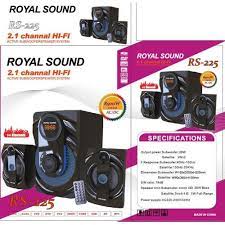 Royal Sound 225 2 in 1 Sub Woofer – Sound System – Remote Control (RS-225)