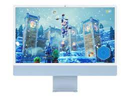 Apple iMac 24", M1, 8GB, 256GB SSD(MGPC3B/A)-Silver