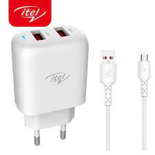 Itel UK USB Adapter ICU-41 Original Charger - Dual output, 2.4 A