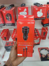 Itel ICC-11M Car Charger - 3.4A Fast Charging, 2 USB ports