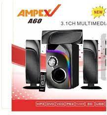 Ampex A60 3.1 CH Multimedia Speaker, Subwoofer - 12000W (Ampex a60)
