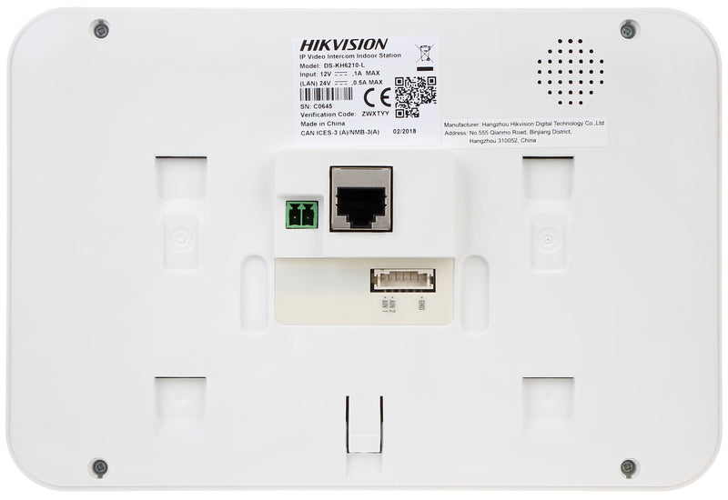 Hikvision DS-KH6210-L Video Intercom Indoor Station with 7" Screen