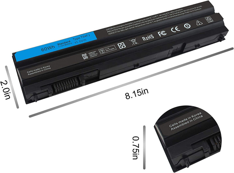 M5Y0X T54FJ Battery for Dell Latitude E6420 E6430 E6520 E6530 E5420 E5520 E5430 E5520 E5530 Laptop - B-06-DE-56