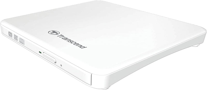 Transend External Portable DVD Writer  Slim USB2.0 White (TS8XDVDS-W)