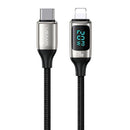 USAMS US-SJ545 Type-C To Lighting Digital Display 1.2m PD 20W Fast charging Data Cable(SJ545USB01)