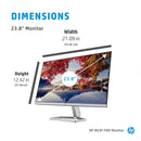 HP M24f 23.8" Inch FHD Eye Safe Certified IPS 3-Sided Micro-Edge LED Monitor, AMD Free Sync with 1xVGA, 1xHDMI 1.4 Ports - 2E2Y4AA