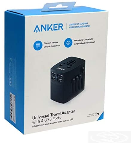 Anker Universal Travel Adapter with 4 USB Ports B2B (A2730H11)