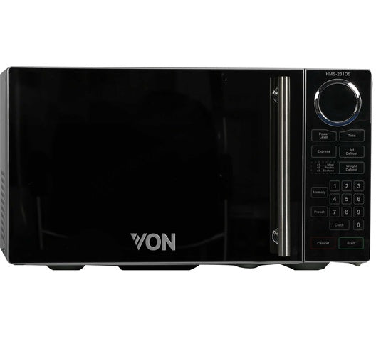 Von VAMS-23DGS 23Liters Solo Microwave Oven - Touch control panel, Digital control