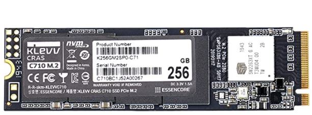 Klevv CRAS C710 INTERNAL SSD M.2 PCIe Gen 3*4 NVMe 2280 - 256GB (K256GM2SP0-C71)