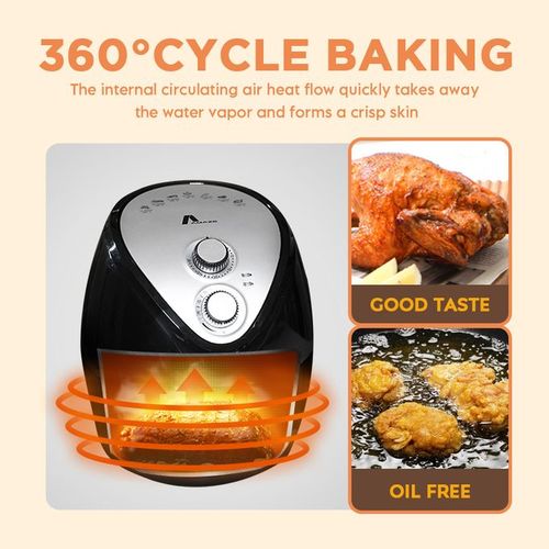 Amaze AF-346D Electric Air Fryer - 4.5Liters, 200°c Max temperature & 60min Timer, 1-Year Warranty