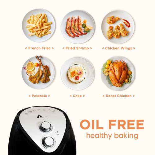 Amaze AF-346D Electric Air Fryer - 4.5Liters, 200°c Max temperature & 60min Timer, 1-Year Warranty