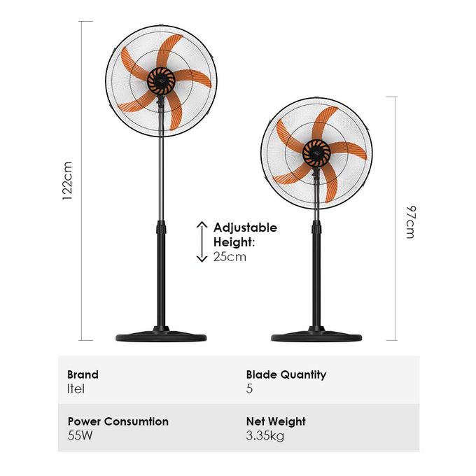 Products Itel 18 Inch 55W Standing Fan - ISF18U2