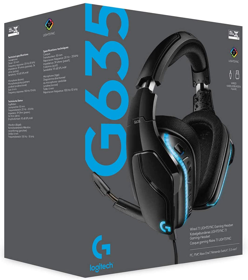 Logitech G635 Gaming Headset - USB ( 981-000750 )