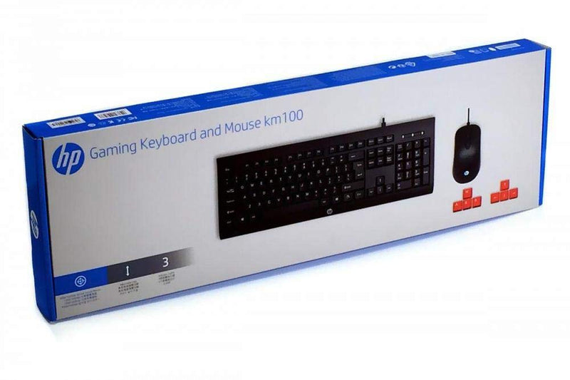 HP km100 Gaming Keyboard and Mouse 1QW64AA