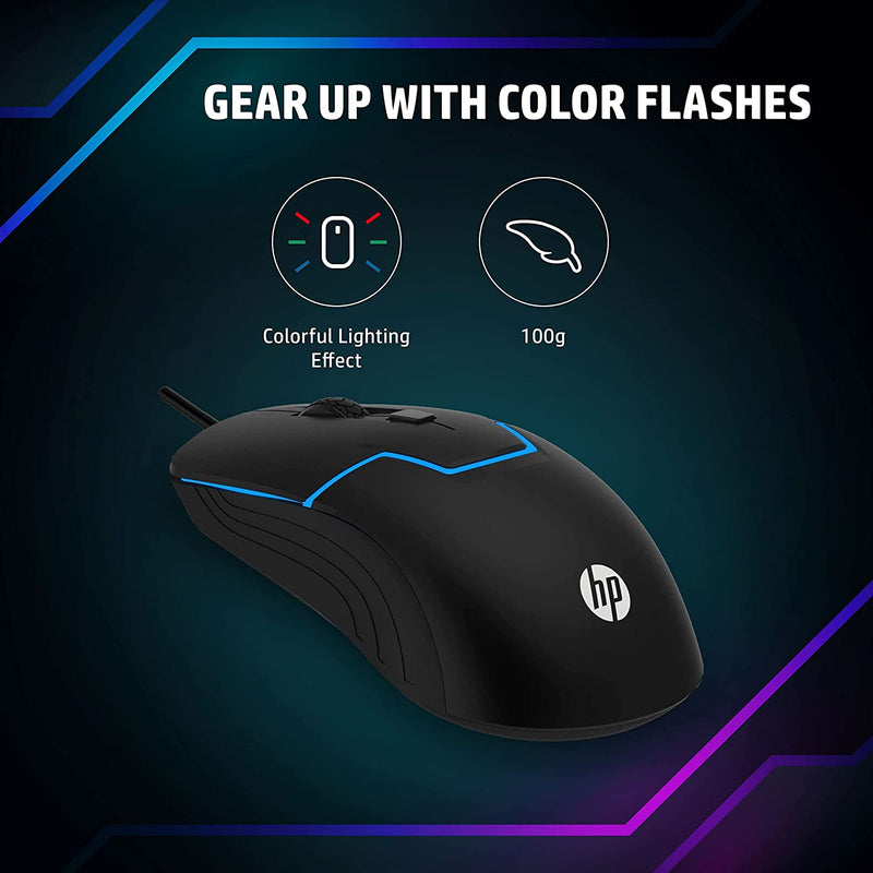 HP USB Gaming Mouse M100S Black - 4QM87AA