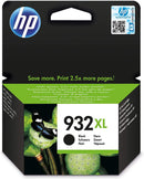 HP 932XL High Yield Black Original Ink Cartridge, CN053AE