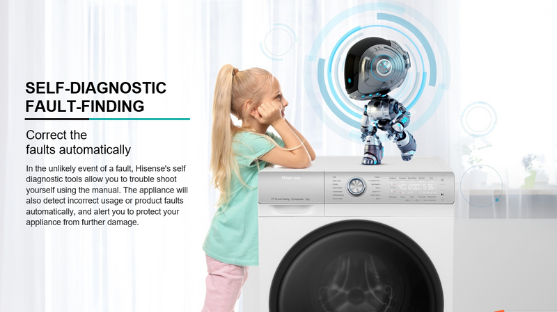 Hisense WFPV8012EMT 8Kg Front Load Washing Machine