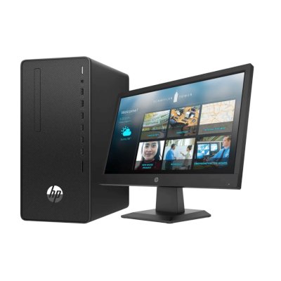 HP 290 G4 Micro Tower PC Plus 19"Monitor, Intel Core i3-10100, 4GB, 1TB HDD, DOS -1C6W6EA