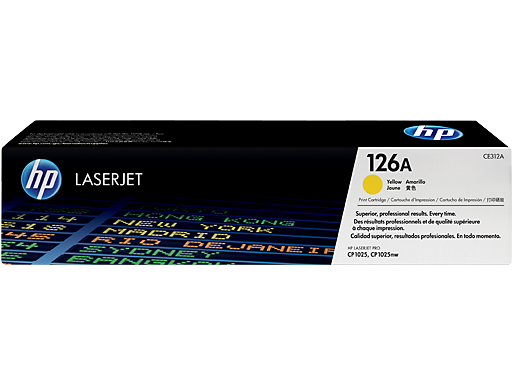 HP 126A Yellow Original LaserJet Toner Cartridge(CE312A)