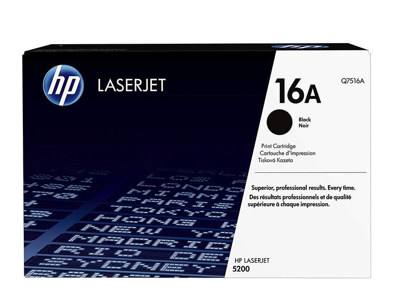 HP 16A Black Original LaserJet Toner Cartridge (Q7516A)