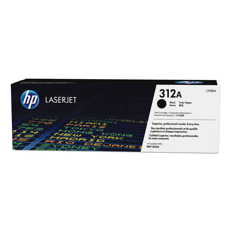 HP 312A Black Original LaserJet Toner Cartridge(CF380A)