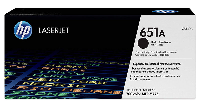 HP 651A Black Original LaserJet Toner Cartridge(CE340A)