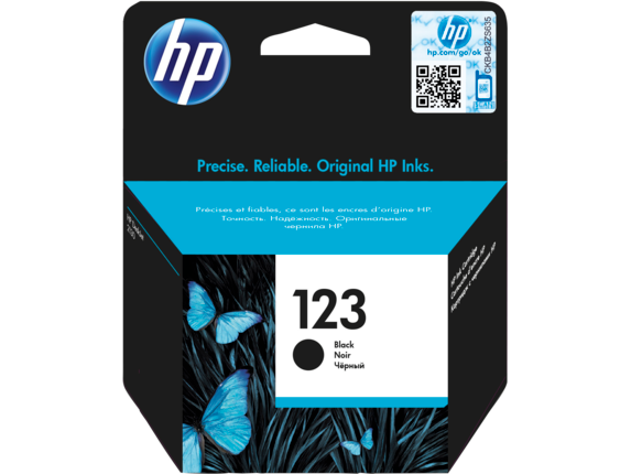 HP 123 Black Ink Cartridge [F6V17AE]