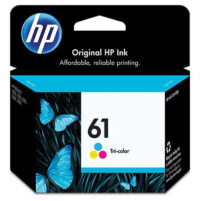 HP Deskjet 1051 Printer Ink Cartridge - HP 61 Tri-colour Original Ink Cartridge (CH562WN)