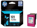 HP 121 Tri-color Original Ink Cartridge, CC643HE