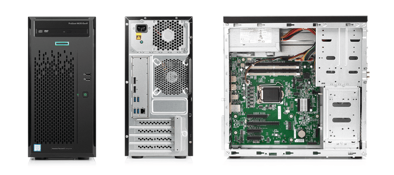 HP ProLiant ML10 Gen9 Server E3-1225v5 (838124-425) - Intel HD Graphics P530, 2 x 1 TB Hard Disk, 8GB RAM, Tower-4U, 1-Year Warranty