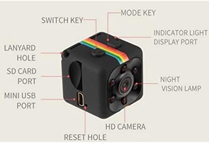 Mini SQ11 Wireless Spy Dashcam Camera - Sports HD DV Camera, Hidden 1080P