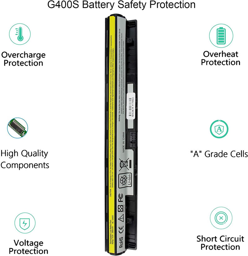 Lenovo IdeaPad G400S G405S G510S G500S G505S G510S S410P S510P Laptop Battery - B-06-LE-16