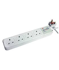 MultiGuard MGX-4U – Surge Protector , 1m extension lead, 4 UK Sockets