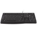 Logitech MK120 Keyboard and Mouse Combo – USB Wired, Full-Size Keyboard & Optical Mouse, Plug-and-Play for Windows & Linux