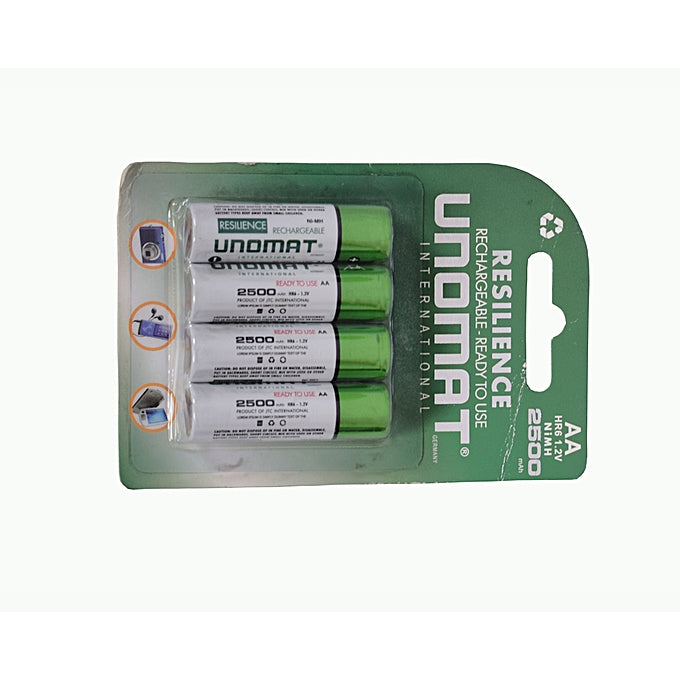 Unomat Resilience Rechargeable AA 2500mAh