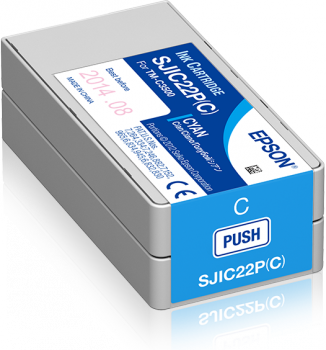 Epson TM-C3500 Durabrite Ultra, 1 x 32,5 mlCyan Ink Cartridge (C33S020602)