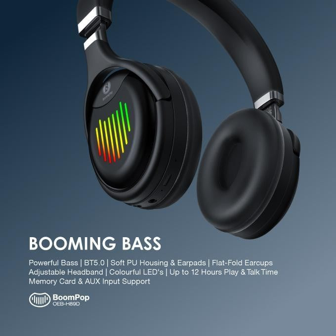 Oraimo BoomPop Over-Ear Bluetooth Wireless Headphone - Oraimo x Boomplay Collaboration