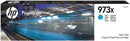 HP 973X High Yield Cyan Original PageWide Cartridge, F6T81AE