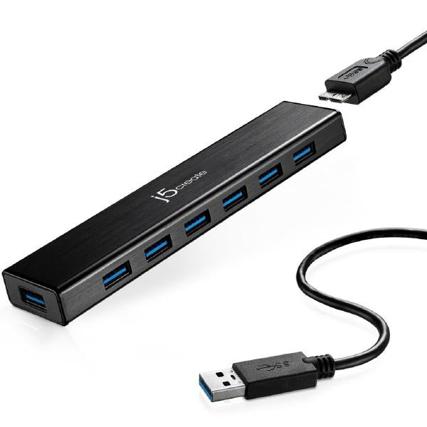 j5create 7-Port USB 3.1 Gen 1 Hub (JUH377)