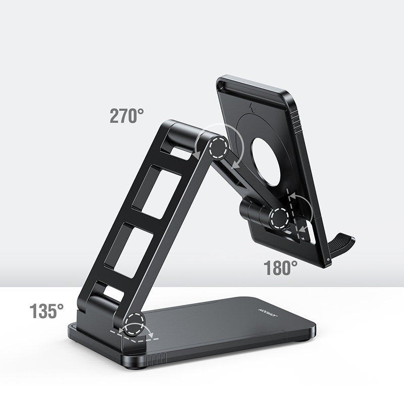 Joyroom Universal Foldable Desktop Phone & Tablet  Stand holder with Anti-Slip Silicone Pad and Adjustable angle - JR-ZS282