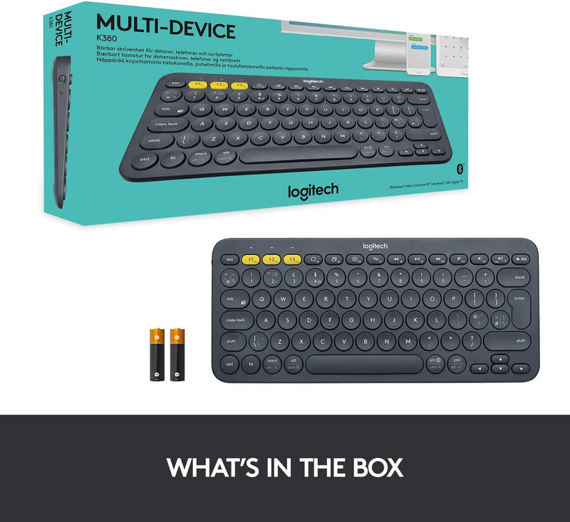 Logitech K380 Multi-Device Bluetooth Keyboard - 920-007558, 920-009599, 920-009600